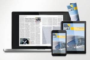  Die neue BFT-App kann problemlos mit PC, Notebook, Tablet oder Smart­phone genutzt werden – das Layout passt sich flexibel an die jeweilige Bildschirmgröße an 