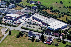  Aerial view of the company grounds in Osnabrück, Germany  