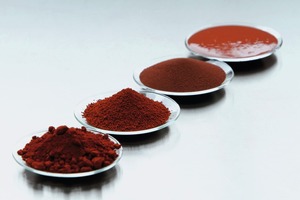  The industry provides pigments for the coloring of concrete as powder, as granules, in compact and liquid form 