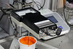 Quality takes top priority: the slurries have to pass several tests in the laboratory 