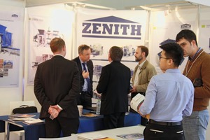  Auf großes Interesse stieß am ersten Messetag Zenith, Hersteller von ­Maschinen für die Betonwaren-Produktion  