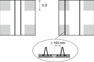  Lattice girder next to butt joints in the torsion area  