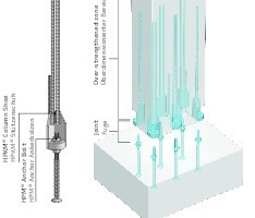  Peikko-Bolzenverbindung zwischen Stütze und Fundament (bearbeitet aus [16], [17]) 