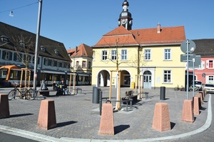  After the rehabilitation: The square has got a new look thanks to the rehabilitation completed in 2016 