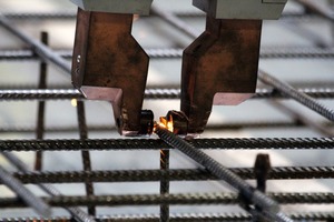  The “Korbwand” is put together by welding robots in a fully automated process  