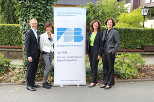  The well-established FDB team: Dipl.-Ing. Mathias Tillmann, Judith Pütz-Kurth, Dipl.-Ing. Dipl. Wirt.-Ing. Elisabeth Hierlein and construction assessor Dipl.-Ing. Alice Becke (from left to right) 