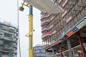  Für den Umbau des ehemaligen BDI Gebäudes musste die geschwungene Hochhausscheibe entkernt werden 