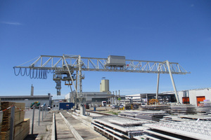  The entire assembly and commissioning of the gantry crane took place in a very short time at Kemmler  