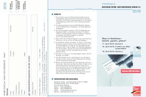  Flyer der DBV-Arbeitstagung „Risse im Stahlbeton – bestellt, geplant, gebaut?“  