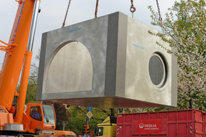  Integration of the inlets and outlets into the combined sewer was one feature of the compact-sized combining structure 
