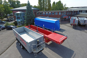  Langendorf trailers on the company‘s grounds in Waltrop, Germany 