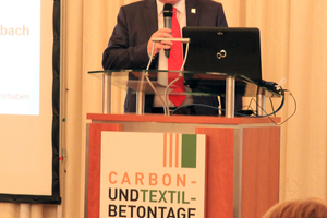  Prof. Manfred Curbach vom Institut für Massivbau der TU Dresden konnte dieses Jahr rund 350 Teilnehmer zu den neunten Carbonbeton-Tagen begrüßen 