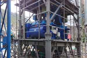  The DKX mixers are arranged in pairs to maximize the capacity of the complete mixing plant 