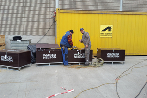  Delivery in line with conditions on site: the complete kit fits in the practical Wacker Neuson boxes 