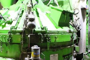  The Teka Type F-1-IV high performance turbine mixer yields 0.75 m³ output per batch 