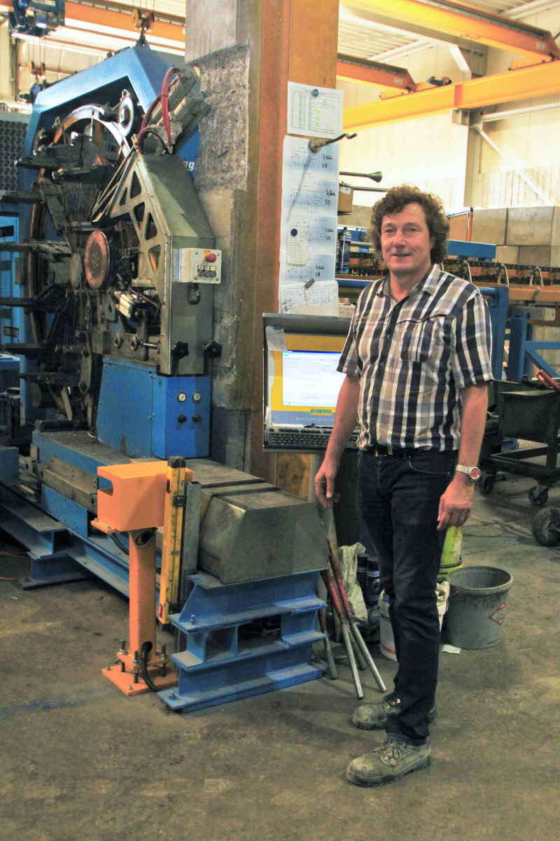 Fully automated straightening, cutting and ­inserting of longitudinal ...