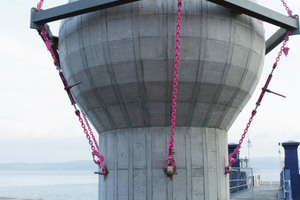  The precast concrete sphere, which was tested in Lake Constance, has a diameter of 3 m 