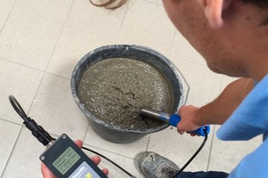  The SONO-WZ analyzer measures 20 kg of fresh concrete in only four to five individual measurements 