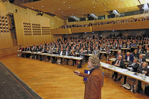  Crowed lecture rooms: The industry gathers information on the state of the art during the BetonTage congress  