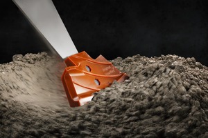  The Hawiflex mixing blade from Habermann Materials: Less stressing in wear area due to patented guide ribs 