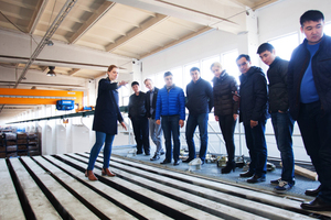  Guests from Mongolia at a factory tour (hall used for practical test series) 