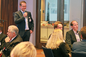  Florian Klostermann, Chairman of the SLG Executive Board, welcomed about 70 attendees to Favorite Parkhotel in Mainz 