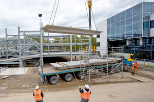  Haitsma Beton supplied several hundred TT-slabs for the construction of a demountable car park  