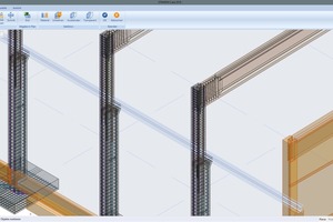  Overview model of precast elements with the data of shop drawings 