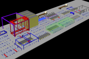  An add-on enables to design new precast concrete plants virtually or to simulate an optimization of existing facilities 