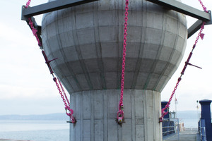  The precast concrete sphere tested in Lake Constance has a diameter of 3 m 