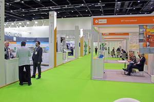  B.T. innovation and KTI Plersch (left), among other companies, presented themselves as part of the German participation; on the right, the booth of BFT International 