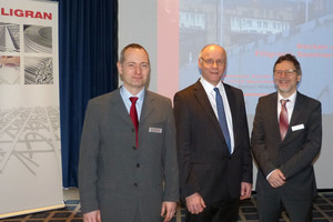  Dipl.-Ing. Ulrich Bauermeister, Prof. Dr.-Ing. Rainer Hohmann and Dr.-Ing. Johannes Furche (from left) gave lectures at the Filigran seminar series 2018 