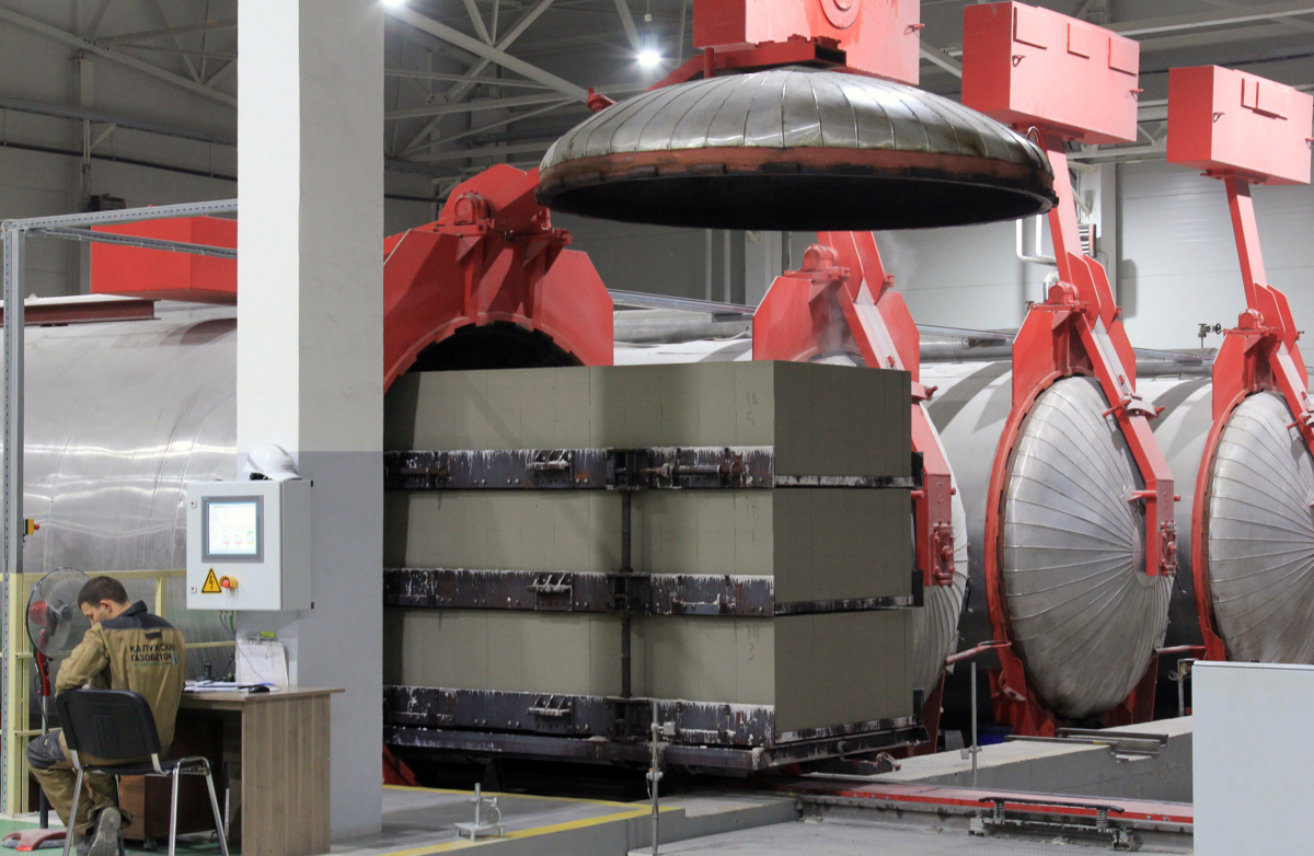 Aac Factory In Kaluga Is Producing At Full Steam Concrete Plant Precast Technology