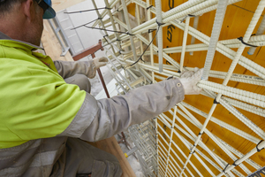  Der Bauherr legt viel Wert auf ein gesundes Arbeitsumfeld und wünschte keine Stahlbewehrung; der Ingenieur schlug den Glasfaserverbundwerkstoff Combar vor  