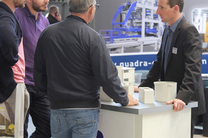  Quadra informed the visitors at their stand, among others, about a new client database for customers and the plant tour by means of virtual reality gear 