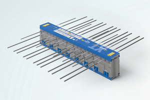  Fire-resistant cladding above and below ensure that the structural components from Schöck Isokorb are protected from fire and that integrity is ensured. Lateral swelling tapes or projection of the upper fire-resistant cladding elements ensurethis  integrity  