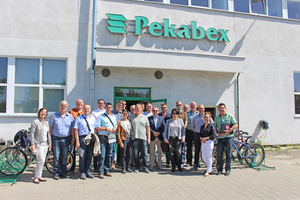  Pekabex President Christophe Carion (third from the right) welcomed participants in the “Concrete Study Visit” from Germany, … 