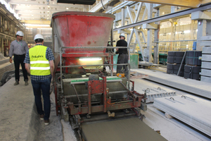  Participants were shown the prestressed floor slab production line using a slipformer … 