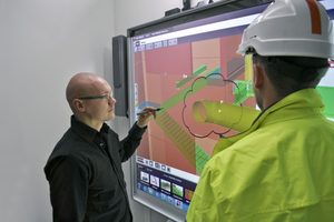  … or with BIM viewers and smart boards that simplify coordination and correction of the BIM model  