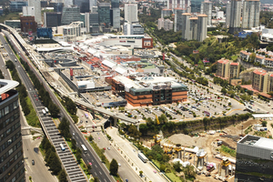  Panoramic view of the work front in Mexico City 