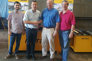  Left to right: Tim Reymann, Commercial Assistant, Joerg Reymann, Managing Partner of Ratec LLC, Dan Faulkner, Managing Partner IWI Group, and Richard Isaacson, Principal IWI Group  