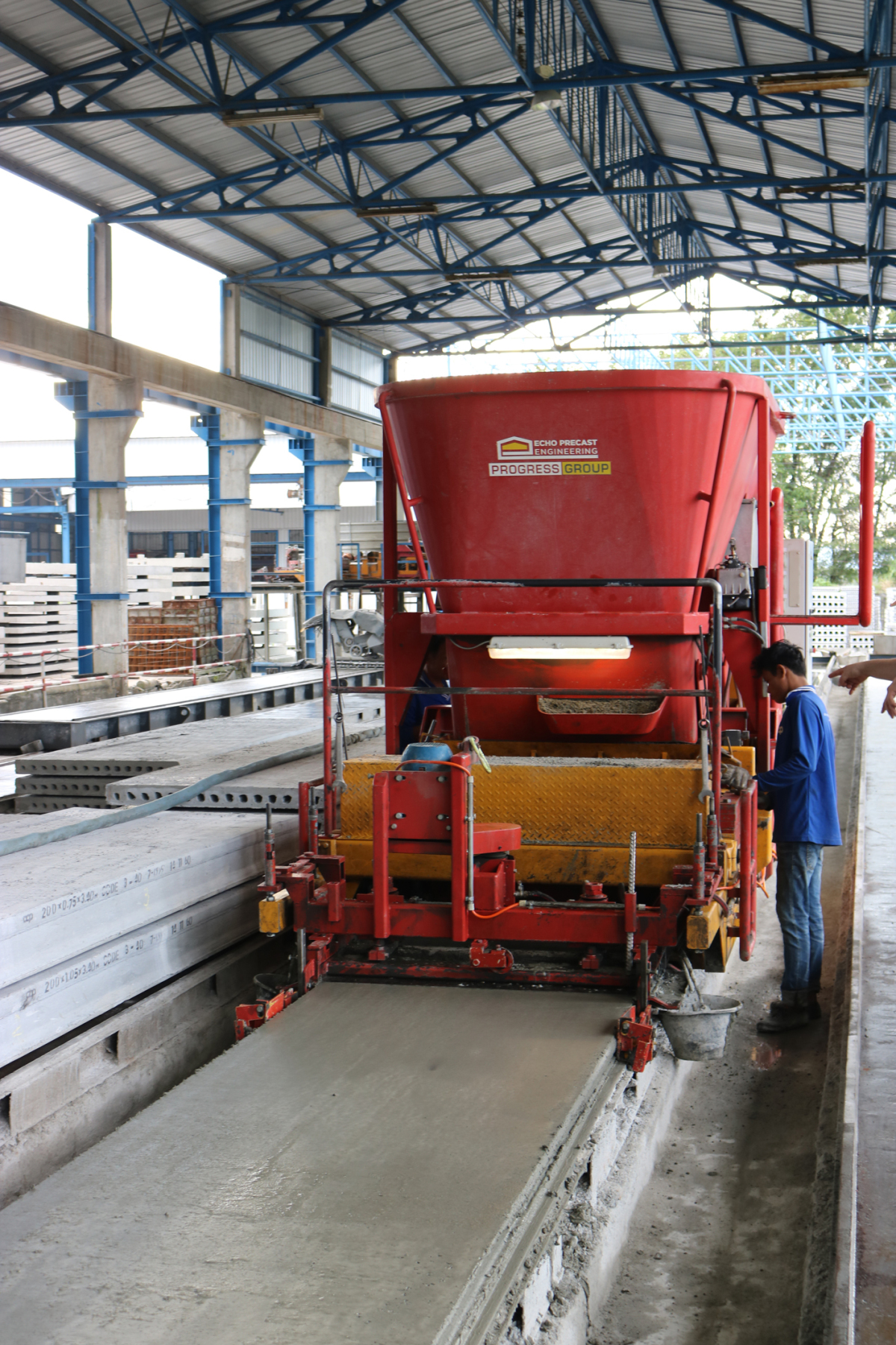 Thailand Slipformer S Liner Installed At Chonburi Concrete Products Concrete Plant Precast Technology