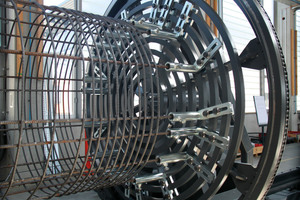  Detailed view of the ASM pile cage-welding machine ASM 