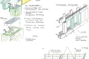  Explanatory sketches illustrating the precast element production process 