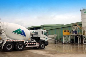  The new mixing unit has an output of 500 m³ per shift; Modern Precast currently operates a fleet of six truck mixers, each with a capacity of 7 m³ 