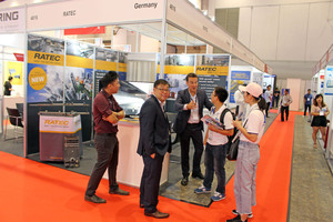  In particular, on the second and third day of the event many booths were very well attended, like the one of Ratec here, ... 