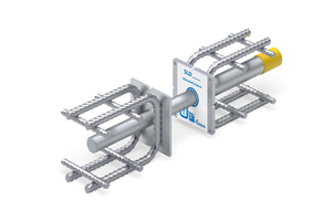  The Schöck heavy-duty dowel SLD transfers high transverse forces into the building joints, thus enabling a movement in longitudinal and transfers direction to the dowel axis 