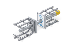  Der Schwerlastdorn SLD überträgt hohe Querkräfte in den Gebäudefugen und ermöglicht dabei eine Verschiebbarkeit in Längs- und Querrichtung zur Dornachse  