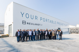  About 80 participants from different continents came to see the mobile precast plant Neulandt 3P  