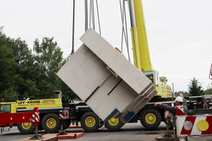  Turning of the upper abutment of the so-called modular bridge  